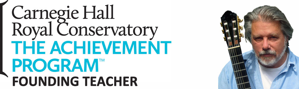 Carnegie Hall Royal Conservatory The Achievement Program Founding Teacher banner with Larry McDonald